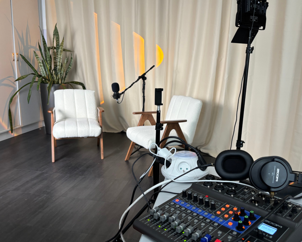 Set up tournage podcast